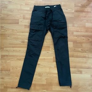 PacSun Small Stretch Nylon Black Slim Cargo Pants